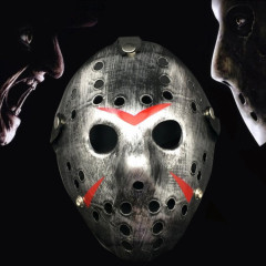 Masque de Jason épaissi cool Halloween Party (argent)