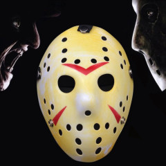 Masque de Jason épaissi cool Halloween Party (rouge + jaune)