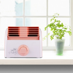 Ventilateur silencieux de bureau de mini turbine de lame de 30W pour le dortoir / chambre à coucher / salon / bureau, 3 types de mode de vitesse, CA 220V (rose)