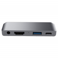 HW-TC29 Adaptateur HUB d'extension multifonction 4 en 1 Type-C / USB-C Hub iPad Pro (Gris)