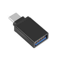 Adaptateur de transmission de données HAWEEL USB-C / Type-C mâle vers USB 3.0 femelle OTG (noir)