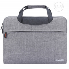 HAWEEL 13.3 pouces Zipper Handheld Laptop Bag, pour Macbook, Samsung, Lenovo, Sony, Dell Alienware, CHUWI, ASUS, HP, 13,3 pouces et ci-dessous Ordinateurs portables (Gris)