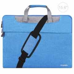 HAWEEL 15,6 pouces Zipper épaule ordinateur portable sac pour ordinateur portable, pour Macbook, Samsung, Lenovo, Sony, DELL Alienware, CHUWI, ASUS, HP, 15,6 pouces et ci-dessous ordinateurs portables (Bleu)