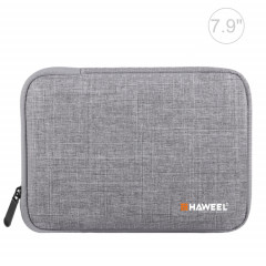HAWEEL 7.9 pouces étui à manches Zipper porte-documents sac de transport, pour iPad mini 4 / iPad mini 3 / iPad mini 2 / iPad mini, Galaxy, Lenovo, Sony, Xiaomi, Huawei 7,9 pouces comprimés (gris)