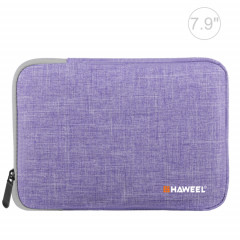 HAWEEL 7.9 pouces étui à manches Zipper porte-documents sac de transport, pour iPad mini 4 / iPad mini 3 / iPad mini 2 / iPad mini, Galaxy, Lenovo, Sony, Xiaomi, Huawei 7,9 pouces comprimés (violet)