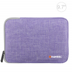Housse de transport HAWEEL 9,7 pouces Sleeve Case Mallette, pour iPad 9,7 pouces / iPad Pro 9,7 pouces, Galaxy, Lenovo, Sony, Xiaomi, tablettes Huawei 9,7 pouces (Violet)