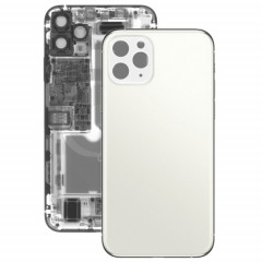 Panneau en verre du couvercle de batterie arrière pour iPhone 11 Pro (blanc)