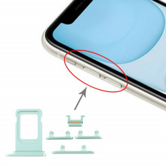 Plateau de la carte SIM + touche latérale pour iPhone 11 (vert)
