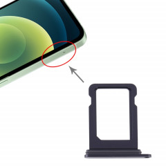 Plateau de la carte SIM pour iPhone 12 Mini (noir)