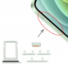 Plateau de la carte SIM + touches latérales pour iPhone 12 Mini (vert)