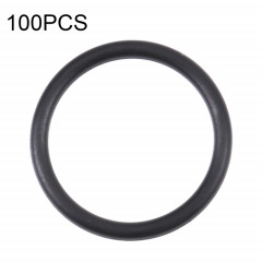 100 anneaux étanches pour caméra arrière pour iPhone X-12 Pro Max (noir)
