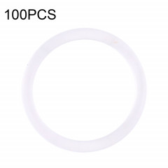 100 anneaux étanches pour caméra arrière pour iPhone X-12 Pro Max (blanc)