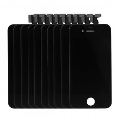 10 PCS iPartsAcheter 3 en 1 pour iPhone 4 (LCD + Frame + Touch Pad) Assemblage de numériseur (Noir)