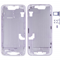 Pour iPhone 14 Cadre central avec touches latérales (Violet)