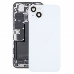 Coque arrière de batterie en verre avec support pour iPhone 14 Plus (blanc)