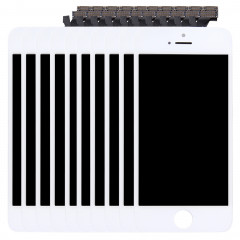 10 PCS iPartsAcheter 3 en 1 pour iPhone 5 (LCD + Frame + Touch Pad) Assemblage Digitizer (Blanc)