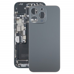 Pour iPhone 15 Pro Max Couvercle arrière de la batterie en verre (noir)