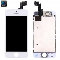 iPartsBuy 4 en 1 pour iPhone 5s (caméra frontale + LCD + cadre + pavé tactile) Assembleur de numériseur (blanc)