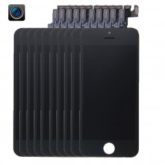 10 PCS iPartsAcheter 4 en 1 pour iPhone 5s (caméra frontale + LCD + cadre + pavé tactile) Assembleur de numériseur (noir)