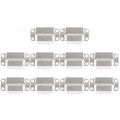 Connecteur de port de charge 10 PCS pour iPad Air 2 (blanc)