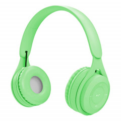 Casque Bluetooth Macaron de qualité sonore Y08 Hifi, prend en charge les appels et la carte TF et 3,5 mm AUX (vert)