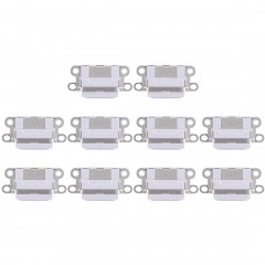 Connecteur de port de charge 10 PCS pour iPhone 6 / 6S (gris clair)