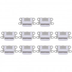 Connecteur de port de charge 10 PCS pour iPhone 6 / 6S (gris clair)