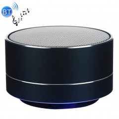 Mini haut-parleur stéréo portable Bluetooth A10, avec micro et LED intégrés, prise en charge des appels mains libres et carte TF, Bluetooth Distance: 10 m (noir)