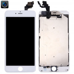 iPartsBuy 4 en 1 pour iPhone 6 Plus (caméra frontale + LCD + cadre + pavé tactile) Assemblage de numériseur (blanc)