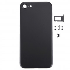 iPartsBuy 5 en 1 pour iPhone 7 (couverture arrière + plateau de carte + touche de contrôle du volume + bouton d'alimentation + touche de vibreur interrupteur muet) couvercle du boîtier Assemblée complète (noir)