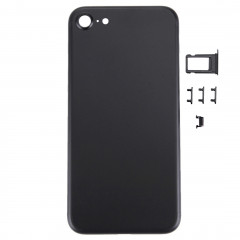 iPartsBuy 5 en 1 pour iPhone 7 (couverture arrière + plateau de carte + touche de contrôle du volume + bouton d'alimentation + touche de vibreur interrupteur muet) couvercle du boîtier Assemblée complète (noir)
