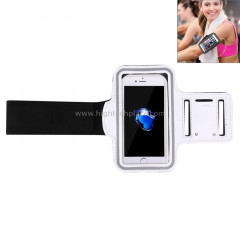 Armband de sport avec la poche de clé, pour l'iPhone 8 et 7 Armband de sport avec la poche de clé (blanc)