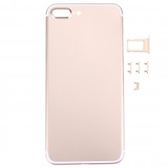 iPartsAcheter 5 en 1 pour iPhone 7 Plus (couverture arrière + porte-cartes + touche de contrôle du volume + bouton d'alimentation + touche de vibreur interrupteur muet) pleine couverture de boîtier