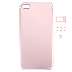 iPartsBuy 5 en 1 pour iPhone 7 Plus (couverture arrière + porte-cartes + touche de contrôle du volume + bouton d'alimentation + touche de vibreur interrupteur muet) couvercle du boîtier Assemblée complète (or