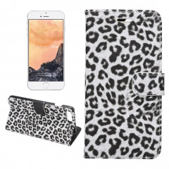 Pour iPhone 8 Plus & 7 Plus Housse en cuir avec rabat et fentes pour cartes et portefeuille (Blanc)