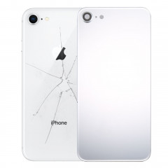 iPartsAcheter pour iPhone 8 Couverture arrière avec adhésif (Argent)