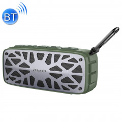 Haut-parleur Bluetooth portatif extérieur awei Y330, prise en charge des cartes AUX / FM / TF / U, pour iPhone, Galaxy, Xiaomi, Huawei, HTC, Sony et autres smartphones (Army Green)