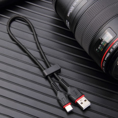 IVON CA81 Type-C / USB-C Câble de données de chargement rapide, longueur: 33cm (noir)
