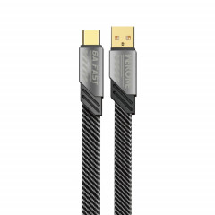 WK WDC-190a Mech Series 6A Câble de données de charge rapide USB vers USB-C/Type-C, longueur : 1 m (ternir)