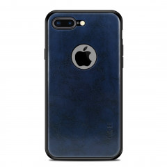Housse de protection arrière en cuir pour PC + TPU + PU MOFI pour iPhone 8 Plus (bleue)