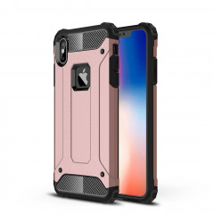 Coque arrière TPU + PC Armor pour iPhone XS Max (Rose Gold)