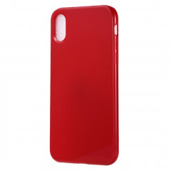 Etui TPU Candy Color pour iPhone XS Max (Rouge)