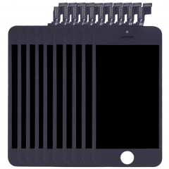 10 PCS iPartsAcheter 3 en 1 pour iPhone SE (LCD + Frame + Touch Pad) Assembleur de Digitizer (Noir)