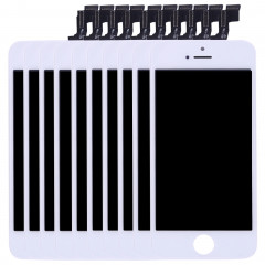 10 PCS iPartsAcheter 3 en 1 pour iPhone SE (LCD + Frame + Touch Pad) Assemblage de numériseur (Blanc)