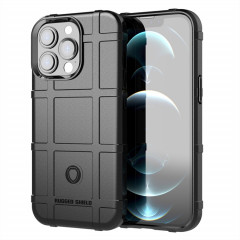 Bouclier robuste Couverture complète Coque TPU antichoc pour iPhone 13 Pro (Noir)