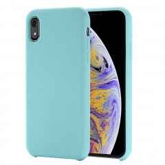 Étui de protection en silicone liquide à couverture intégrale à quatre coins pour iPhone XR 6,1 pouces (vert)