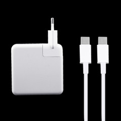 Adaptateur d'alimentation USB-C / Type-C 87W avec 2m USB Type-C Câble de charge mâle Type-C USB vers USB, pour iPhone, Galaxy, Huawei, Xiaomi, LG, HTC et autres téléphones intelligents, appareils rechargeables