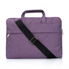 Portable Un sac à bandoulière portable Zipper épaule, pour 11,6 pouces et ci-dessous Macbook, Samsung, Lenovo, Sony, DELL Alienware, CHUWI, ASUS, HP (violet)