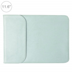 11.6 pouces PU + sac en nylon pour ordinateur portable Sac pochette pour ordinateur portable, pour MacBook, Samsung, Xiaomi, Lenovo, Sony, Dell, ASUS, HP (Vert Menthe)