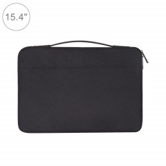 15,4 pouces de mode Polyester + Nylon Sac à main pour ordinateur portable en nylon pour ordinateur portable, pour Macbook, Samsung, Lenovo, Xiaomi, Sony, DELL, CHUWI, ASUS, HP (Noir)